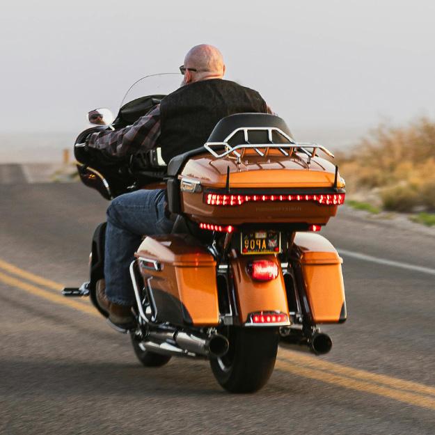 Person on a long distance motorcycle ride enjoying independence