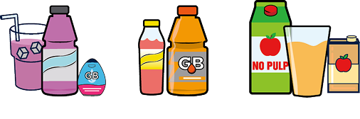 Use with Care - Flavored Drinks, Sports Drinks, Juice
