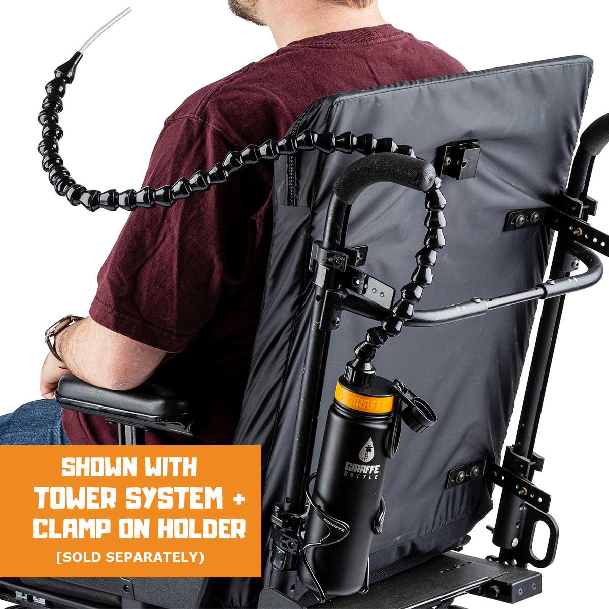 Tower Hands Free Drinking Stainless Steel | Giraffe Bottle