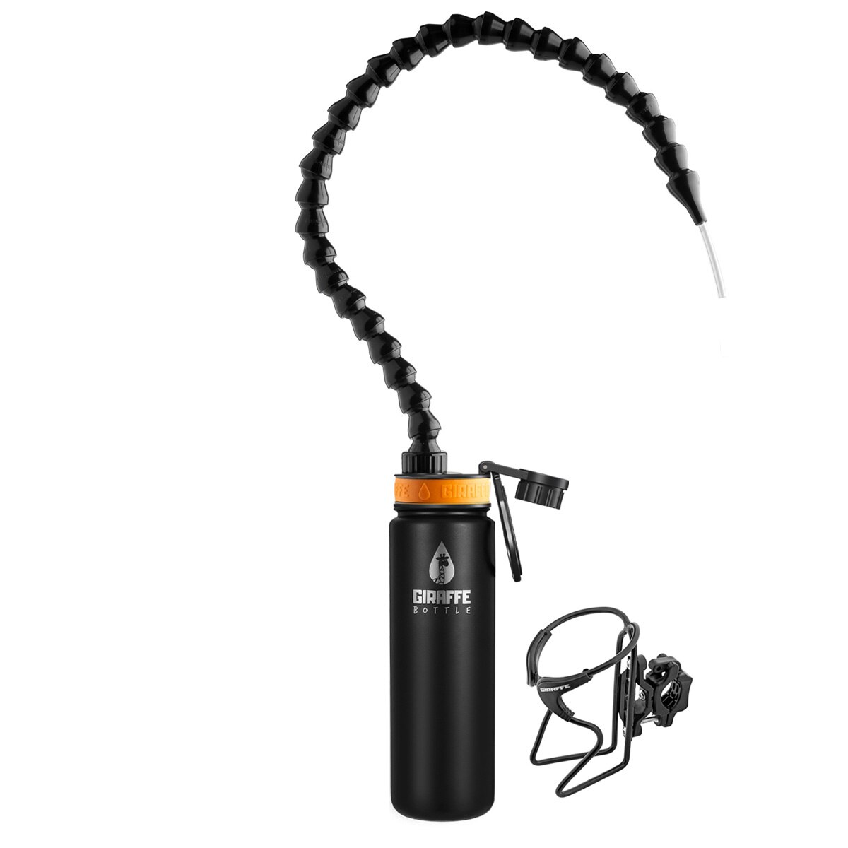 Tower Hands Free Drinking Stainless Steel | Giraffe Bottle