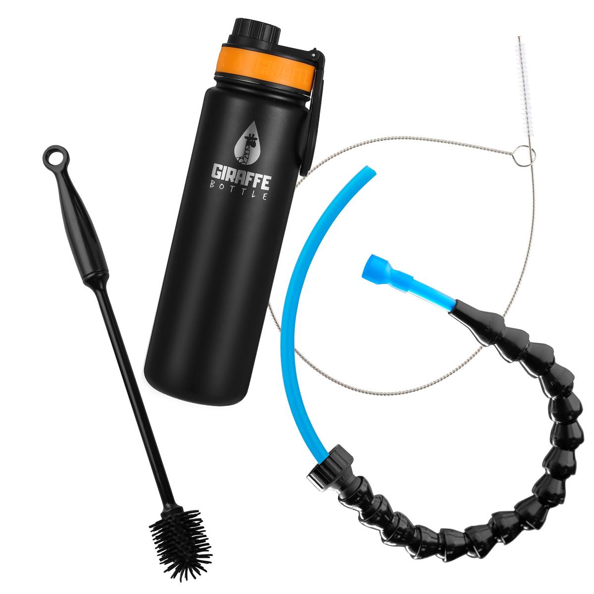 Tower XL Hands Free Drinking Stainless Steel | Giraffe Bottle